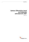 Sektion Öffentliche Hand und Gebäude. Jahresbericht 2007