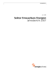 Sektor Erneuerbare Energien. Jahresbericht 2007