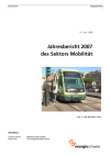Jahresbericht 2007 des Sektors Mobilität