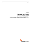 Energie bei Coop. Jahresbericht 2007