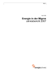 Energie in der Migros. Jahresbericht 2007