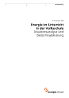 Energie im Unterricht in der Volksschule