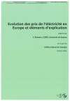 Evolution des prix de l'éléctricité en Europe et éléments d'explication