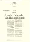 Energie, die aus der Kanalisation kommt