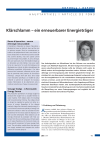 Sewage Sludge – A Renewable Energy Source