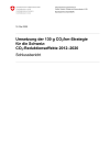 Umsetzung der 130 g CO2/km-Strategie für die Schweiz: CO2-Reduktionseffekte 2012-2020 - Schlussbericht