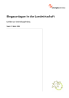 Biogasanlagen in der Landwirtschaft