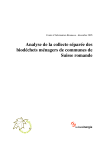 Analyse de la collecte séparée des biodéchets ménagers de communes de Suisse romande