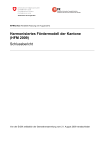 Harmonisiertes Fördermodell der Kantone (HFM 2009)