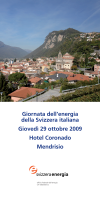 Giornata dell’energia della Svizzera italiana - Programma