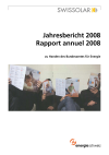 Jahresbericht 2008. Bereich Solarenergie
