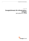 EnergieSchweiz für Infrastrukturanlagen. Jahresbericht 2008