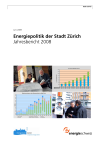 Energiepolitik der Stadt Zürich. Jahresbericht 2008