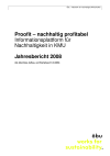 Proofit – nachhaltig profitabel Informationsplattform für Nachhaltigkeit in KMU. Jahresbericht 2008