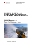 Energetische Bedeutung der technischen Pistenbeschneiung und Potentiale für Energieoptimierungen
