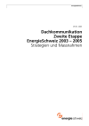 Dachkommunikation: Zweite Etappe EnergieSchweiz 2003 - 2005 Strategien und Massnahmen