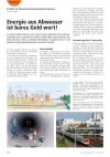 Energie aus Abwasser ist bares Geld wert!