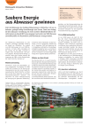 Saubere Energie aus Abwasser gewinnen