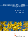 EnergieSchweiz 2011 – 2020 Konzeptkonferenz - Programm