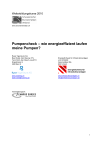 Pumpencheck – wie energieeffizient laufen meine Pumpen? Schweizerischer Brunnenmeister-Verband - Weiterbildungskurse 2010