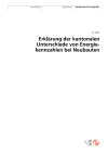 Erklärung der kantonalen Unterschiede von Energiekennzahlen bei Neubauten