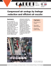 Compressed air savings by leakage reduction and efficient air nozzles