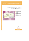 Air compressors with integral variable speed control