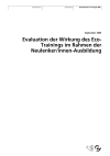 Evaluation der Wirkung des Eco-Trainings im Rahmen der Neulenker/innen-Ausbildung