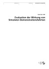 Evaluation der Wirkung von Simulator-Demonstrationsfahrten