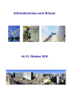 Informationsreise nach Brüssel vom 14./15. Oktober 2010