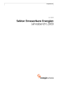 Sektor Erneuerbare Energien. Jahresbericht 2009