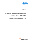 Programm Mobilitätsmanagement in Unternehmen 2008 - 2012