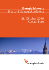 EnergieSchweiz Bilanz- & Strategiekonferenz - 26. Oktober 2010, Kursaal Bern