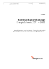 Kommunikationskonzept EnergieSchweiz 2011 – 2020
