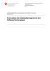Evaluation des Gebäudeprogramms der Stiftung Klimarappen