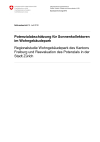 Potenzialabschätzung für Sonnenkollektoren im Wohngebäudepark; Regionalstudie Wohngebäudepark des Kantons Freiburg und Reevaluation des Potenzials in der Stadt Zürich
