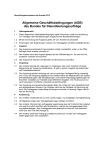Allgemeine Geschäftsbedingungen (AGB) des Bundes für Dienstleistungsaufträge