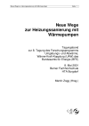 News aus der Wärmepumpen-Forschung – Tagung 08.05.2001