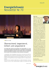 EnergieSchweiz Newsletter Nr. 70