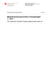 Marktentwicklung fossiler Energieträger 1 / 2011