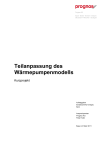 Teilanpassung des Wärmepumpenmodells