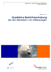 Qualitative Bedürfniserhebung bei den Betreibern von Kälteanlagen
