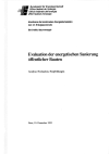 Evaluation der energetischen Sanierung öffentlicher Bauten