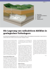 Energiewissen: Die Lagerung von radioaktiven Abfällen in geologischen Tiefenlagern