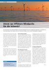 Energiewissen: Strom aus Offshore-Windparks für die Schweiz?