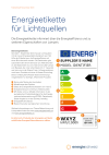 Energieetikette für Lichtquellen