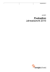 Evaluation. Jahresbericht 2010