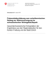 Potenzialabschätzung zum solarthermischen Beitrag zur Wärmeversorgung im schweizerischen Wohngebäudepark; Gesamtschweizerische Extrapolation der Ergebnisse aus den Regionalstudien für den Kanton Freiburg und die Stadt Zürich