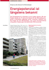 Energiesparpotenzial ist längstens bekannt