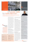 Effiziente Kälte für kühle Rechner